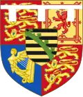 Coat of arms representing Prince Alexander John of the United Kingdom