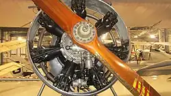 Shows Another view of the Armstrong Siddeley Lynx radial engine fitted to the Shuttleworth Collection's airworthy Avro Tutor interwar biplane