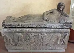 Sarcophagus in the Villa Corsini, Florence. 300-275 BC.