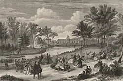 The zoo and Jardin d'Acclimatation in 1860 was filled with exotic plants and animals
