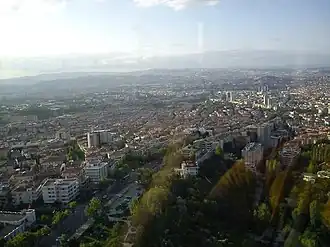 The view from Atakule to Çankaya.