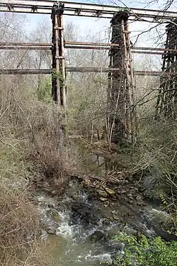 A train trestle