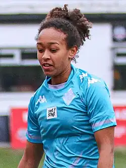 Atlanta Primus competing for London City Lionesses, February 2021