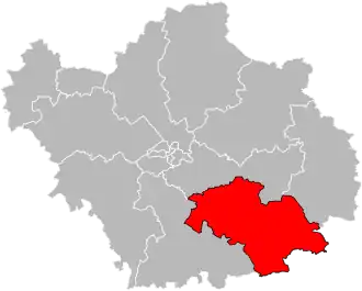 Situation of the canton of Bar-sur-Seine in the department of Aube