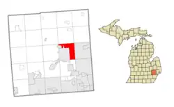 Location within Oakland County