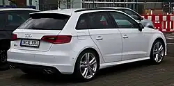 Audi S3 Sportback rear view (8V; pre-facelift)
