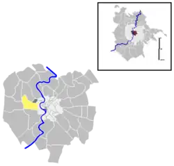 Position of the quartiere within the city of Rome