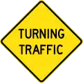 (W5-25) Turning Traffic