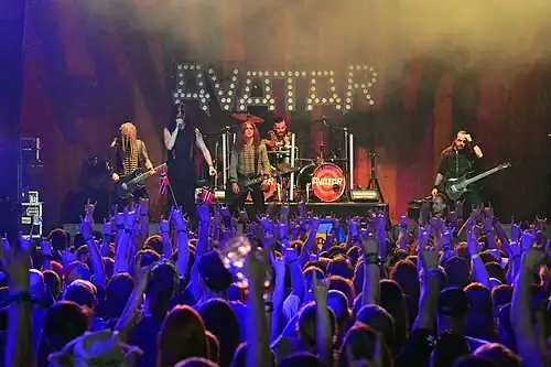 Avatar current line-up, from left to right: Jarlsby, Eckerström, Sandelin, Alfredsson, Öhrström