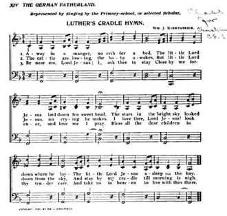 "Cradle Song" by William J. Kirkpatrick, as originally published in 1895.