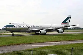 A Boeing 747-267B(F) (B-HIH) in Silver Bullet special livery
