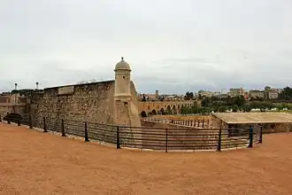 Exterior view of the west flank