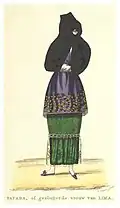 Tapada limeña ca. 1835 by Jacobus Boelen. British Library