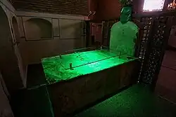 The grave of Baba Rukn al-Din inside the mausoleum