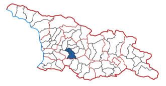 Location of the municipality within Georgia