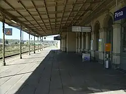 Platform 4 on the Kamenz – Pirna railway