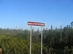 Sign on The Whale Road (Route 138)