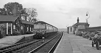 Baldock railway station in 1961.