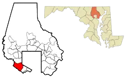Location of Catonsville, Maryland