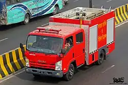 Isuzu NPR fire tender