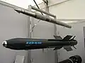 An IDAS and a Barracuda torpedo at the TechDemo'08 Exhibition, 2008