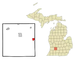 Location of Nashville, Michigan