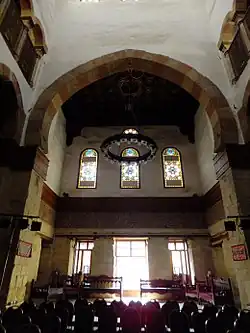 View of the qa'a (reception hall) of the Bashtak palace.