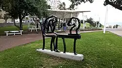 Chess garden on the Bat Yam promenade