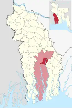 Location of Batiaghata