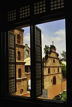 View from a Capiz-shell window