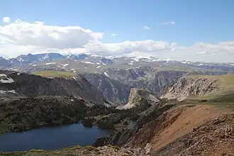A summertime view from the Beartooth Highway.