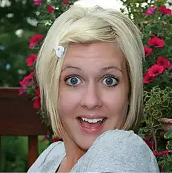 Eyebrows can be used to convey emotion, such as surprise.