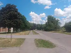 Bel-Air Drive in front of J. H. Putman Public School