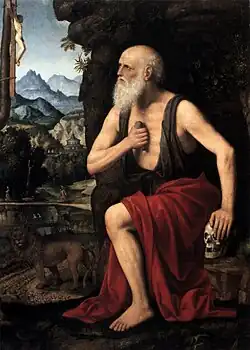The Penitent St Jerome by Bernardino Luini, c. 1520 – c. 1525.