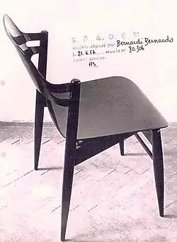 Image 86A chair designed by Bernardo Bernardi in 1956. (from Culture of Croatia)