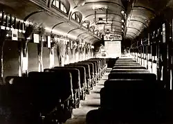 Interior of lecture car for teaching Crop Production.
