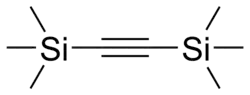 Skeletal formula of bis(trimethylsilyl)acetylene