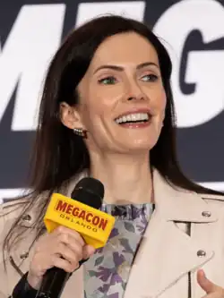 Elizabeth Tulloch at the 2022 WonderCon in Anaheim, California.