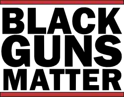 Logo that says Black Guns Matter