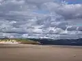 Black Rock Sands Beach looking towards Borth-y-Gest, Ynys Cyngar and the Afon Glaslyn estuary.