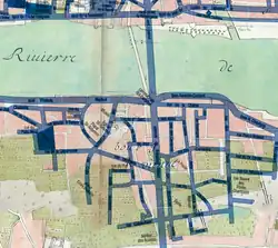 Redesigned streets of Vienne district after the construction of the Jacques-Gabriel Bridge