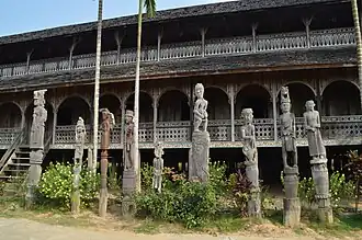 Lamin house with Blontang decoration which used by Dayak people