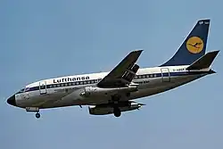 Lufthansa 737-100 in flight