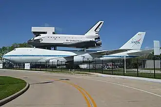 Shuttle Carrier Aircraft ‘N905NA’ with Space Shuttle Orbiter replica