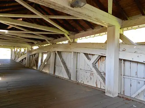 The interior of the bridge