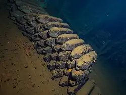 Bombs cargo in the wreck