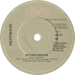 One of side-A labels of the UK single