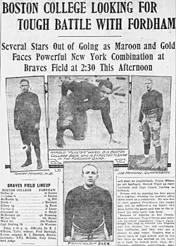 Contemporary newspaper article about the 1923 team
