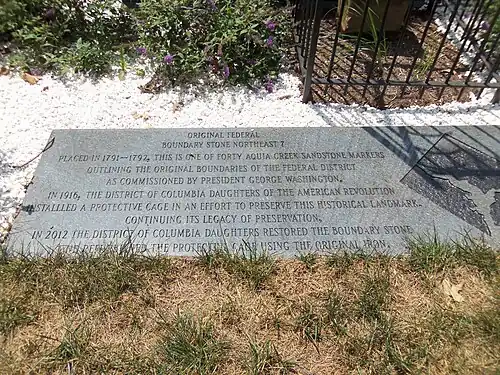 Northeast No. 7 preservation plaque (2013)