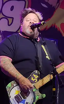 Reddick performing with Bowling for Soup in 2023